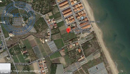  2.800 m de parcela a menos de 150 m de platja del rei de Mareny de Barraquetes - VALENCIA 