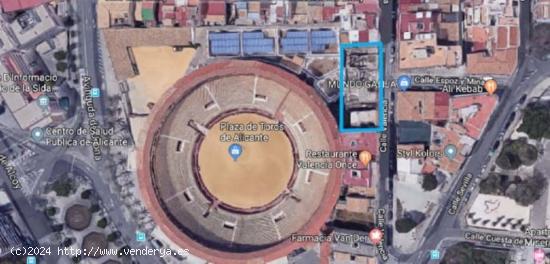  Se vende solar urbano 507,75 m2, zona plaza de toros - ALICANTE 