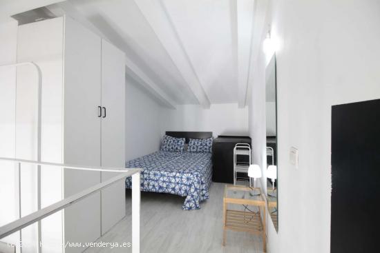  Soleado estudio con dormitorio tipo loft en alquiler en Puerta del Ángel, cerca del metro - MADRID 
