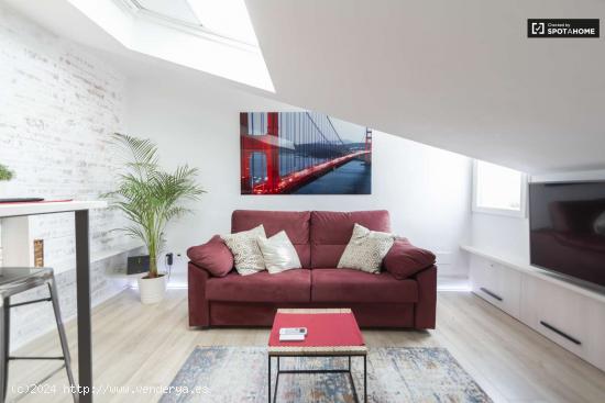  Moderno apartamento estudio con aire acondicionado en alquiler cerca de Gran Vía en el centro de Ch 