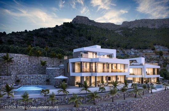  Nueva promoción de Villas de lujo con vistas impresionantes al mar y montaña. - ALICANTE 