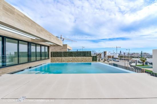  Villa nueva de diseño moderno con vistas al mar en Finestrat y lista para entrar a vivir - ALICANTE 