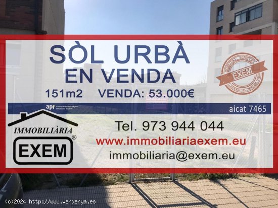 Suelo urbano en venta  en Lleida - Lleida 