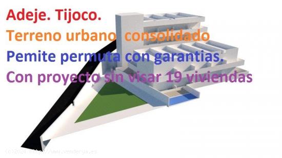  Tijoco Bajo.Terreno urbano consolidado  23 viviendas con proyecto. edificabiidad de  1803m2 m2 a - S 